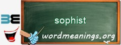 WordMeaning blackboard for sophist